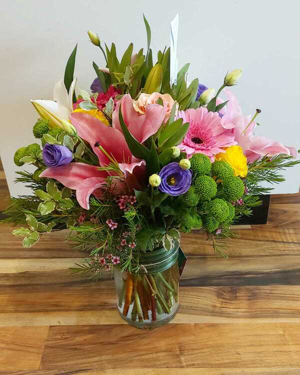 Vibrant Vase, flowers delivered by Rokeby Florist in Subiaco