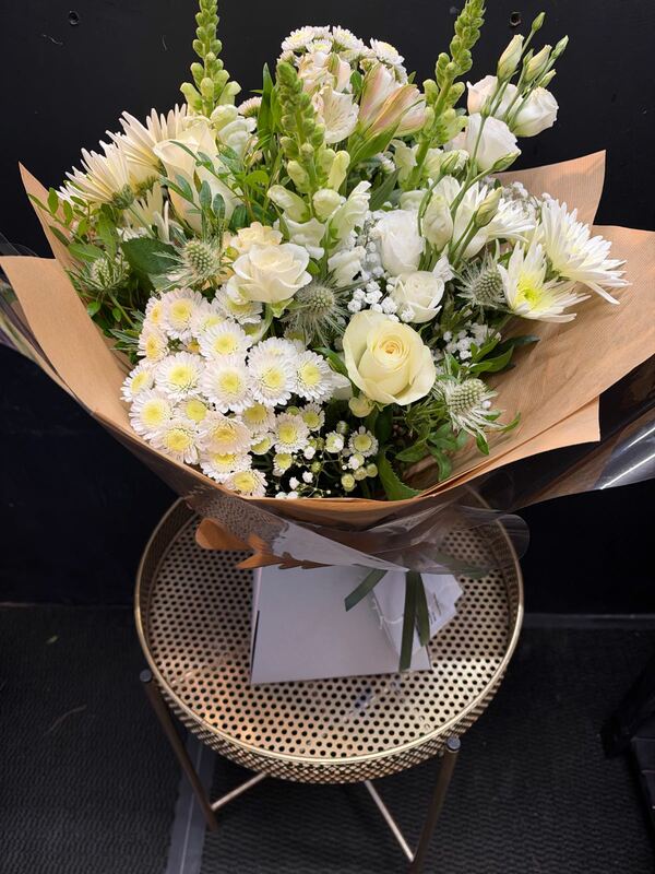 Neutral Hand Tied, flowers delivered by Tammy Kefford Designs in Redditch