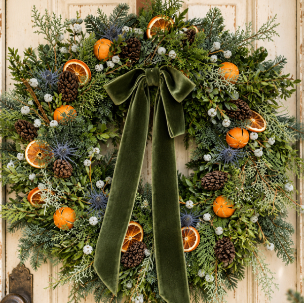 Festive forager wreath