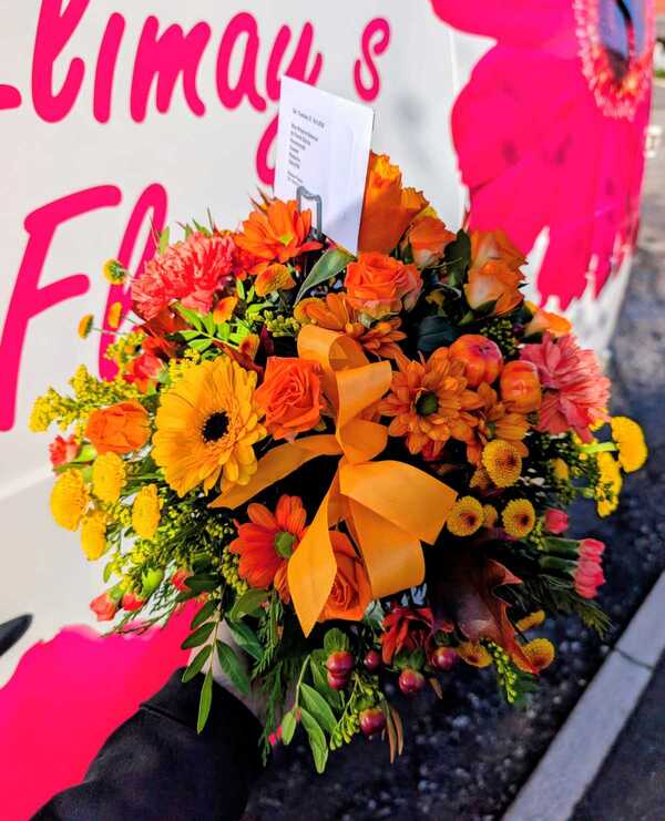 Autumn Leaves delivered by Elimays Flowers in Buckley