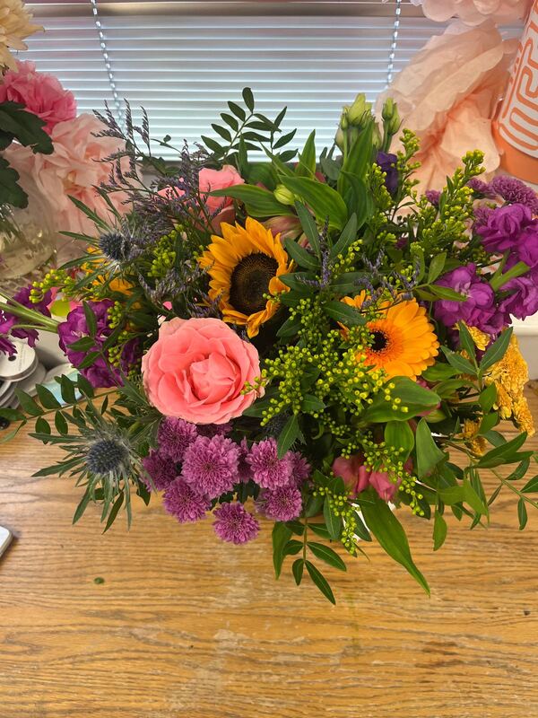 Luxury Bright Bouquet in a Vase delivered by Berry Blooms New Forest 8 days ago