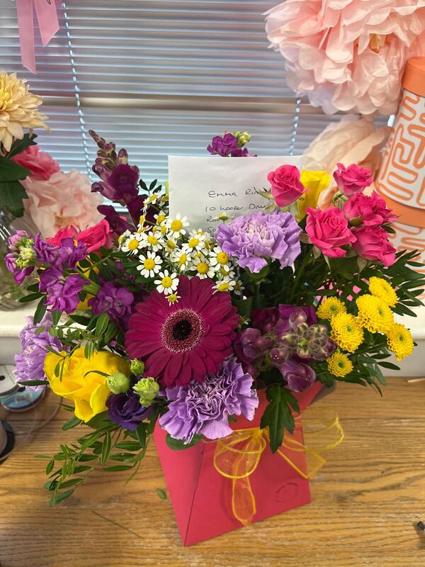 Luxury Bright Bouquet in a Vase delivered by Berry Blooms New Forest 5 days ago