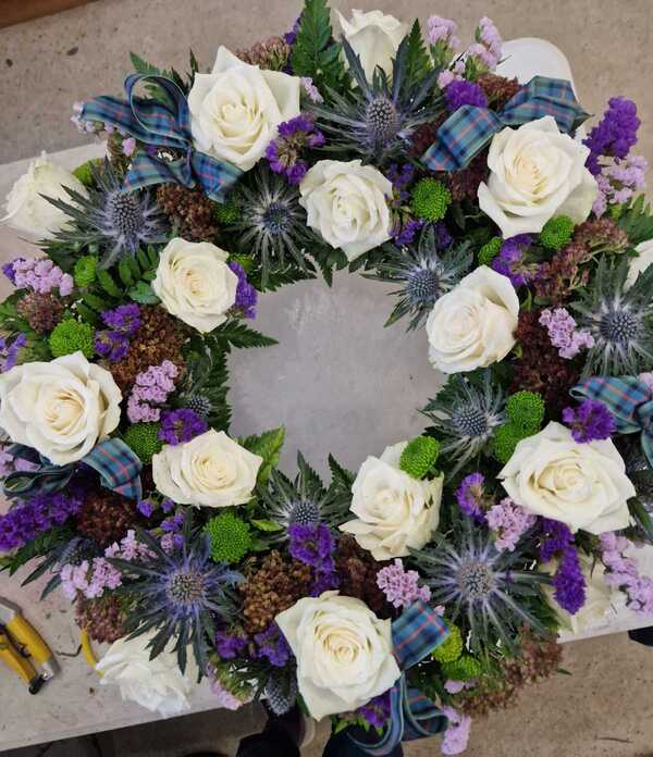 Highland Farewell, flowers delivered by Flowers From the Square in Greenock