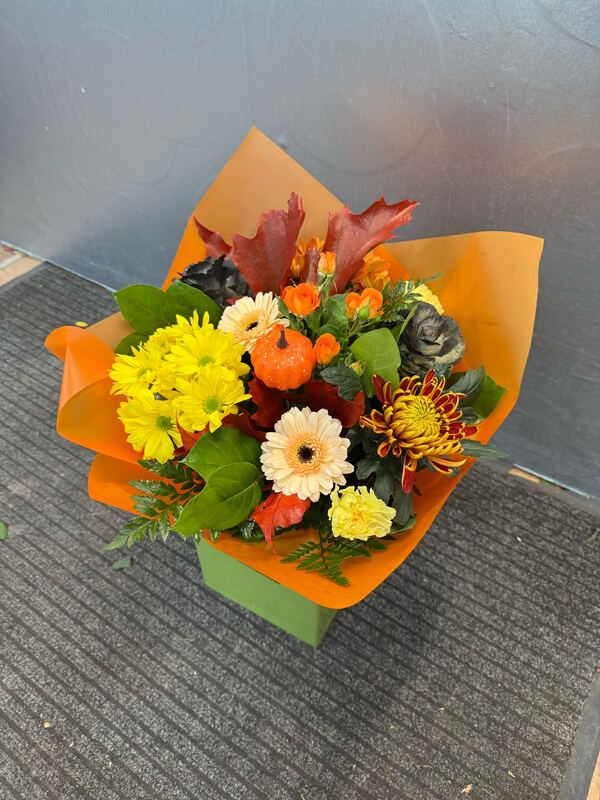 Autumn Sunset delivered by Pursehouse Florist 4 hours ago