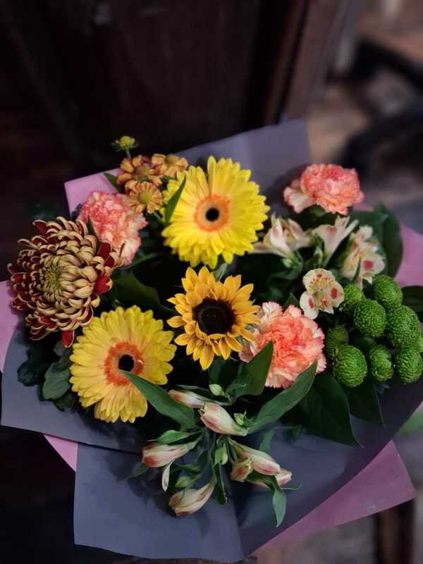 Florist Choice Hand-tied delivered by Lily Blossom Florist in Huddersfield