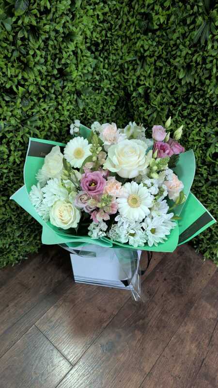 Luxurious Neutral Hand-Tied Bouquet delivered by First for Flowers 7 days ago