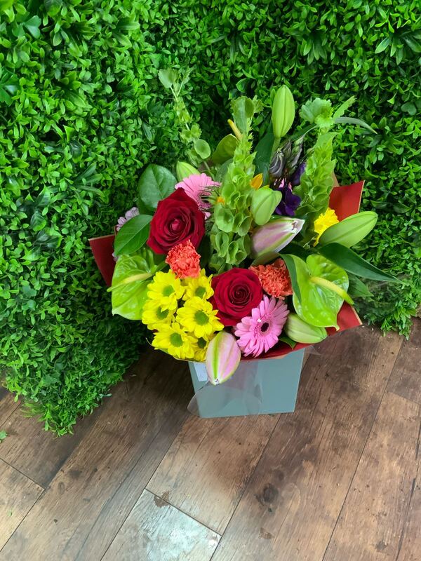 The Signature Vibrant Hand-Tied, flowers delivered by The Floral Box in Darlington