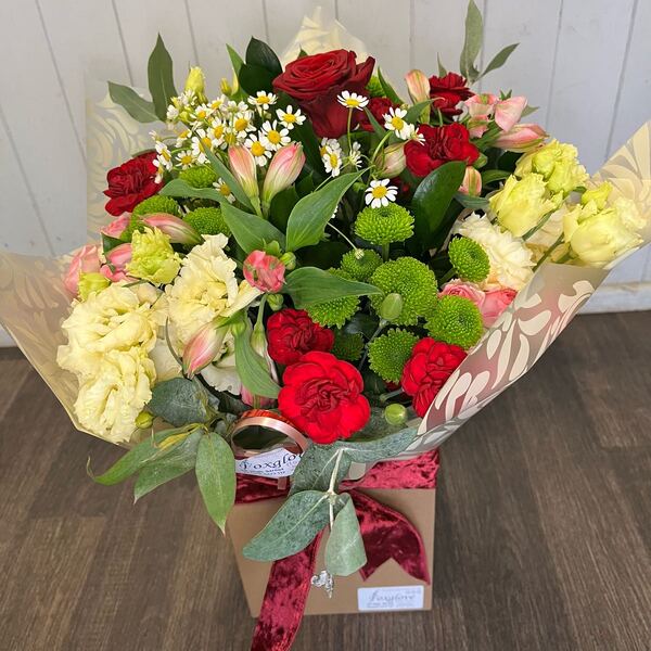 Florist Choice Hand-tied, flowers delivered by Foxglove Florists in Neyland