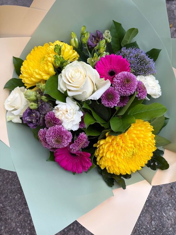 Seasonal Handtie delivered by Flower Power @ The Paddock in Oswaldtwistle