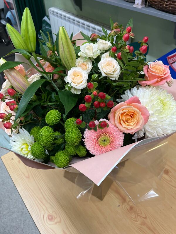 Florist Choice Hand-tied, flowers delivered by Bright and Beautiful in East Dereham