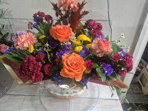 Seasonal Arrangement delivered by Treorchy Florists 6 hours ago