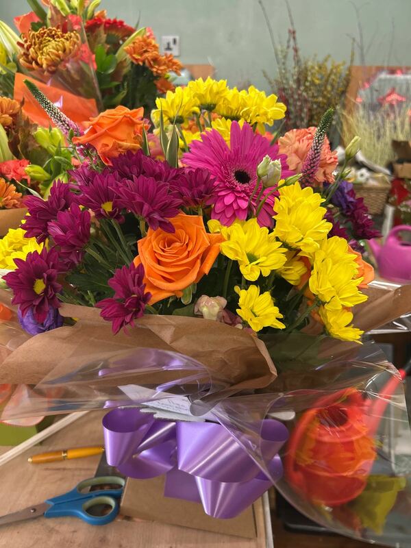 Jelly Bean Floral Arrangement delivered by Bromborough Flowers Ltd 7 days ago