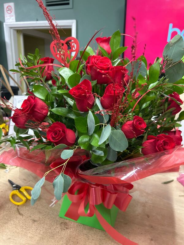 To The One I Love Red Rose Hand-Tie Arrangement delivered by Bromborough Flowers Ltd 4 days ago