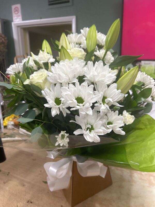 Evelyn delivered by Bromborough Flowers Ltd 7 days ago