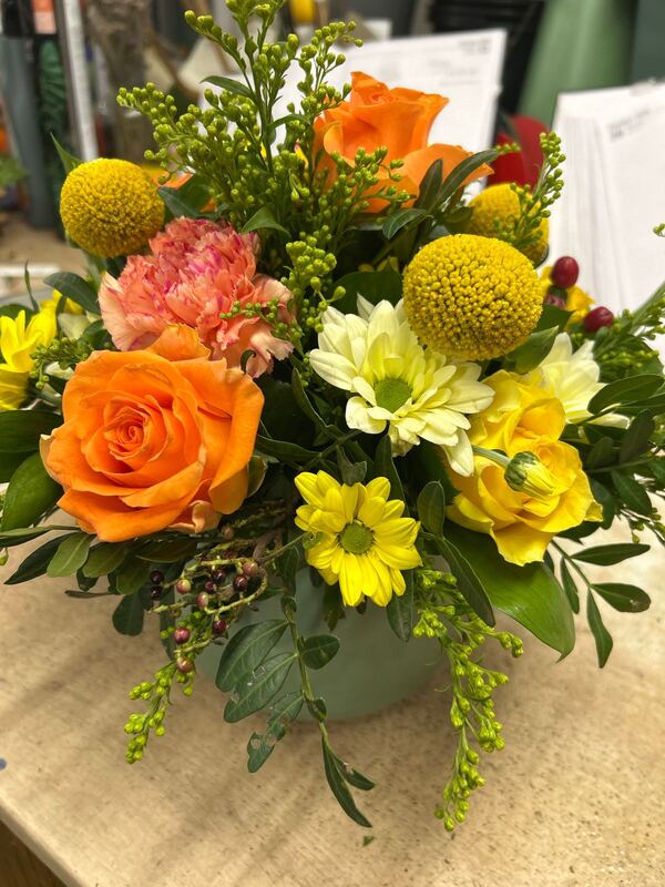 Pot of Gold Arrangement Floral Arrangement delivered by Bromborough Flowers Ltd 6 days ago