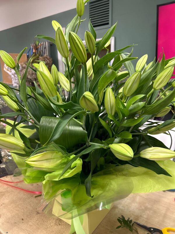 Forever Yours Lily Bouquet delivered by Bromborough Flowers Ltd 4 days ago