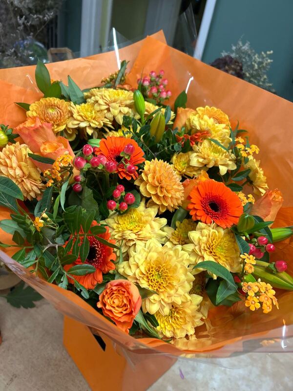 Honey & Spice Flower Bag Flower Arrangement delivered by Bromborough Flowers Ltd 3 days ago