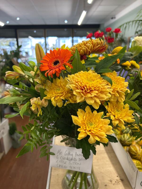 Spring Kisses Tulip Glass Vase Arrangement delivered by Bromborough Flowers Ltd 2 days ago