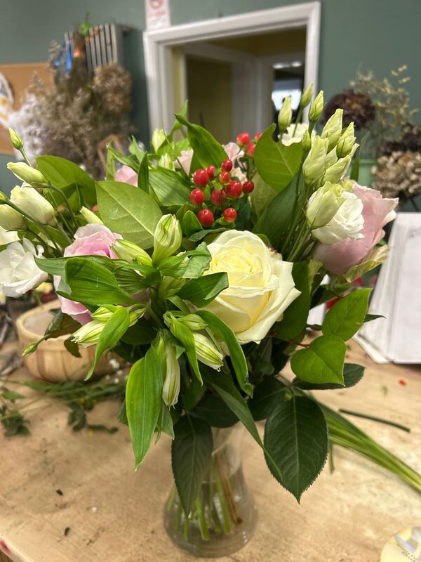Vintage Flowers Glass Vase Arrangement delivered by Bromborough Flowers Ltd 11 hours ago