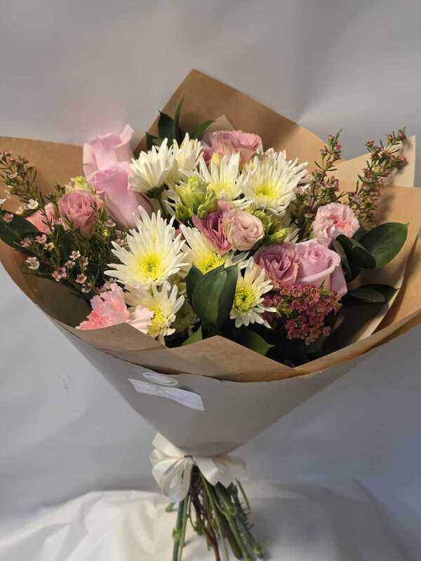 softer shades bouquet delivered by Six Ways Florist 6 days ago