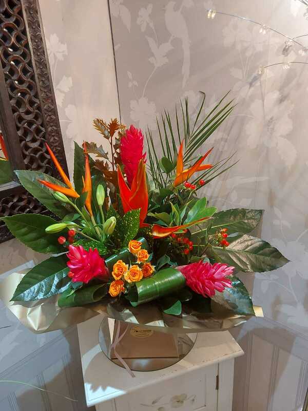 Exotic Arrangement delivered by Flower Design 14 days ago