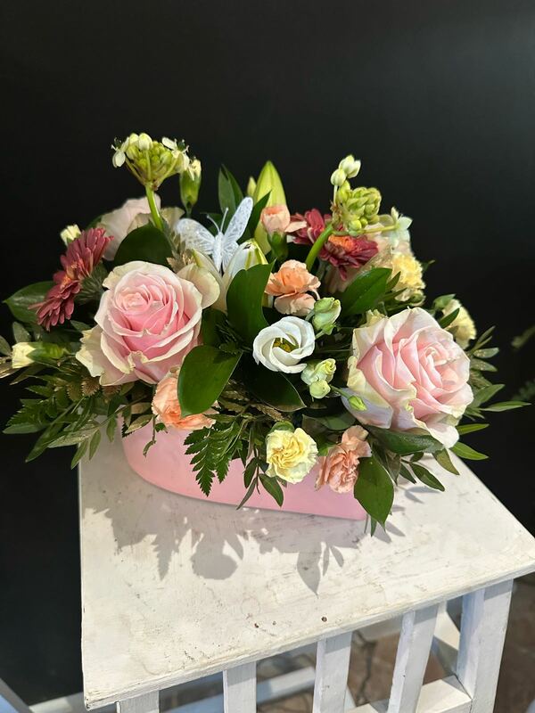 Romantic Hatbox delivered by Octagon Flowers 3 days ago