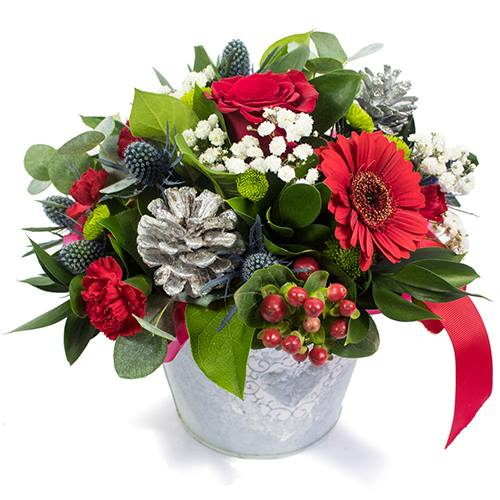 Christmas pot arrangement