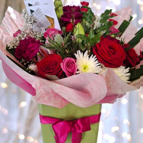 Festive pinks