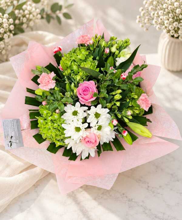 Pretty in Pink delivered by Eden Flowers of Cheltenham 13 days ago