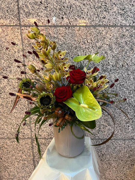 Exotic flower arrangement