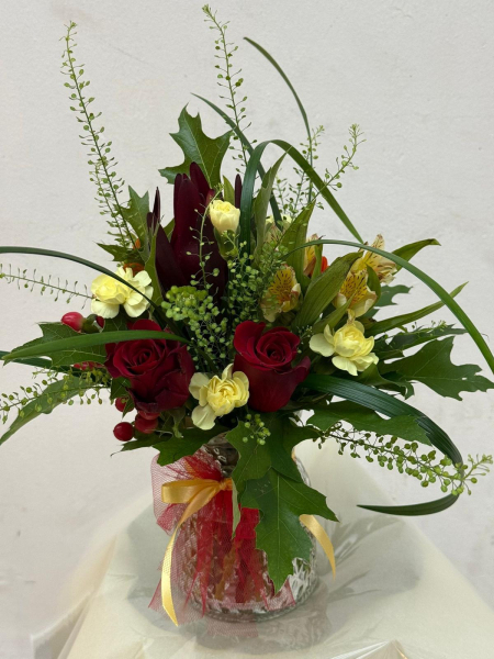 Autumn pot arrangement
