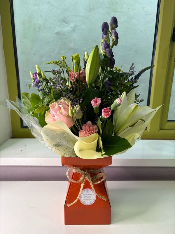 Blush Meadow Bouquet delivered by Ailins Flowers 9 hours ago