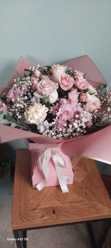 Florist Choice Hand-tied delivered by Kats Flowers in Ballinlough