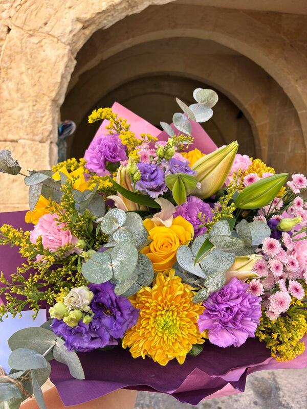Florist Choice Hand-tied delivered by The Flower Shop Malta in Qawra