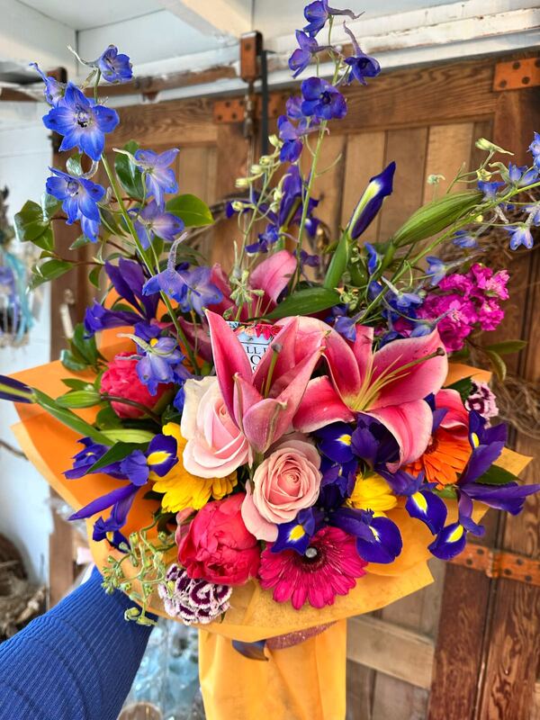 A Bright Mix delivered by All For Love Flowers in Invercargill