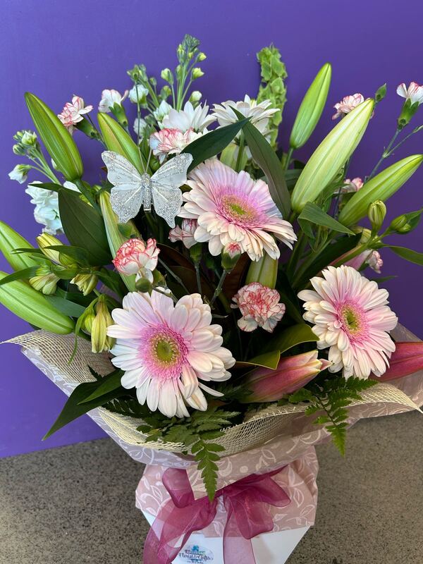 Pink Blush Bloom Box delivered by Rolleston Florist and Gifts in Rolleston
